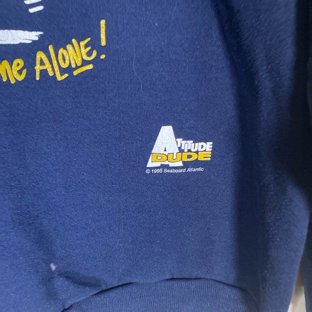 Vintage 1996 Jerzees leave me alone! Attitude dude size large unisex 90s - Picture 4 of 11
